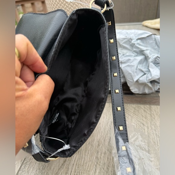 NWOT Black Crossbody Bag By Victoria Secret - Picture 7 of 10